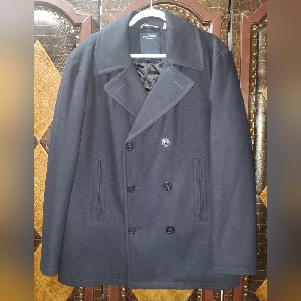 Nautica Men's Pea Coat - Blue